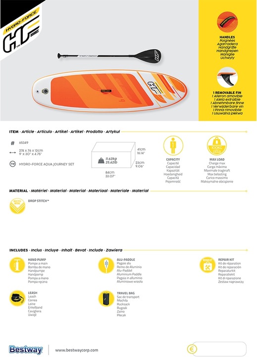Produktbild Bestway Aqua Journey Set (9')