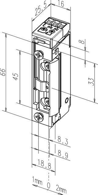 Actual product image Assa Abloy E-Opener 138 RR FaFix without faceplate 24V GSUniversal 138RR-------F91 (Indoor)