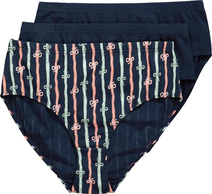 Produktbild Ulla Popken Midislips, 3er-Pack, Schleifenmuster/Farbe (42, 44)