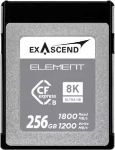 Exascend CFexpress Card Type B 256GB R1200/W400 Element Serie (Neuheit) (256 GB, CFexpress Typ B)