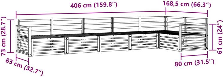 Produktbild vidaXL Outdoor-Sofa