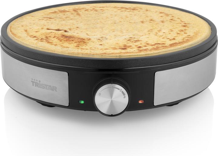 Actual product image Tristar Crêpe Maker BP-2638 1200 W, Black/Silver