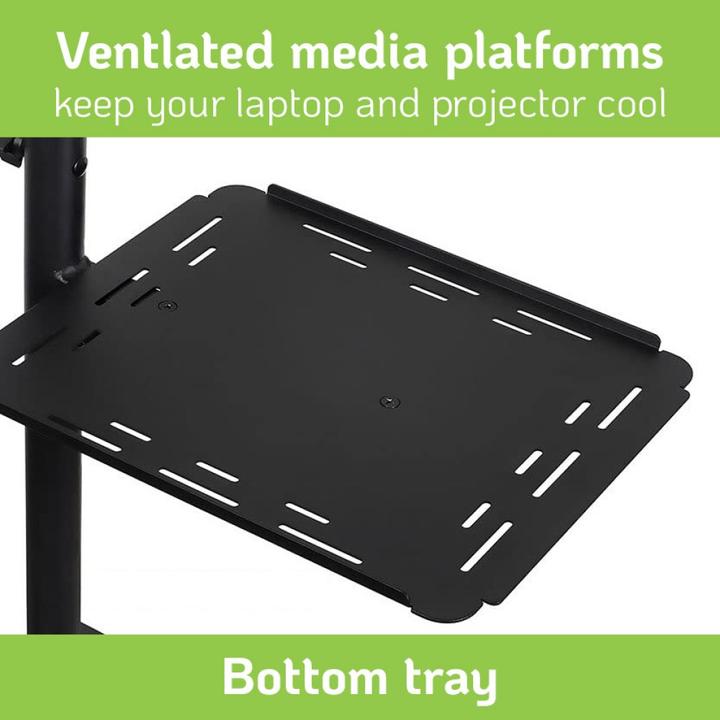 Image du produit Techly Uchwyt do projektorów Wózek Stolik Prezentacyjny do Projektora i Notebooka Mobilny