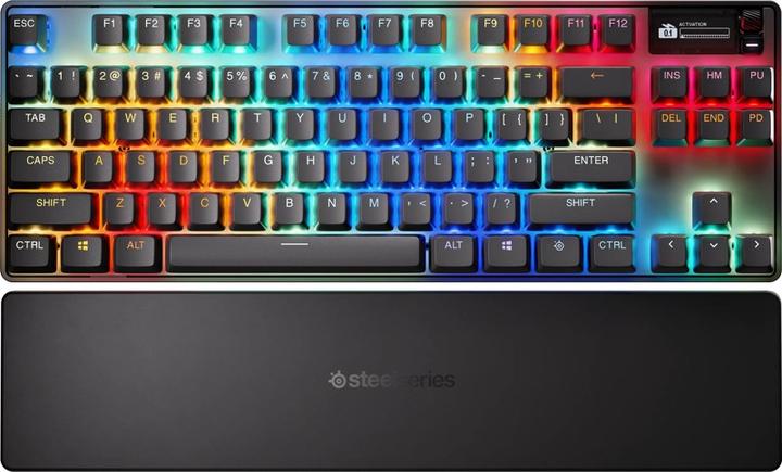 Produktbild SteelSeries | Gaming Keyboard | Apex Pro TKL Gen 3 | US Layout | Bluetooth | Black | 2.4 GHz / Bluetooth/ Wired (US, Kabellos, Kabelgebunden)