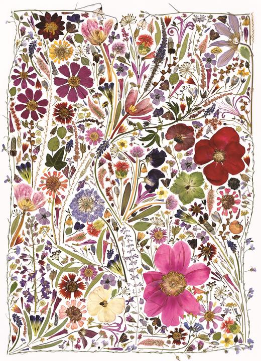 Actual product image Cobble Hill Flower press: Spring (1000 pieces)