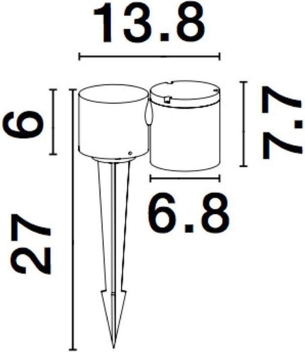 Actual product image Nova Luce Focus (GU10, IP54)