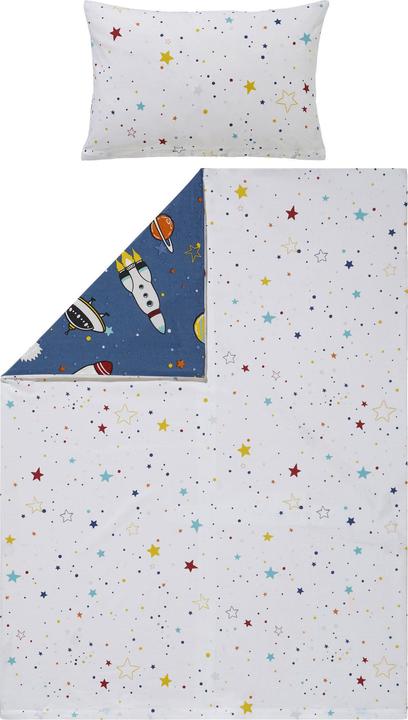 Erwin Müller Parure de lit réversible pour enfants (100 x 135 cm, 40 x 60 cm)
