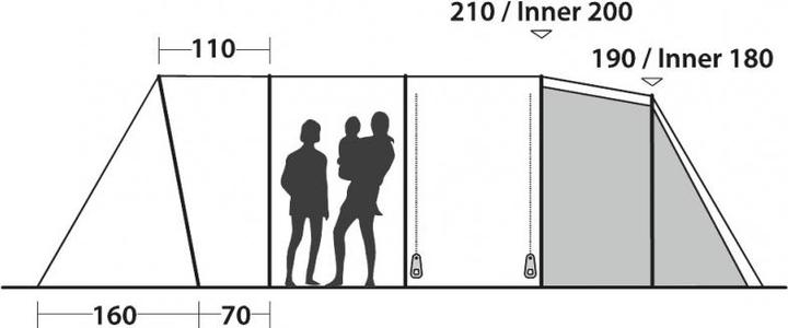 Produktbild Easy Camp Palmdale 600 Lux (Tunnelzelt, 21.20 kg, 6 Personen)