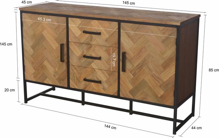 Image du produit Livingfurn Kaitlyn (145 x 45 x 85 cm)