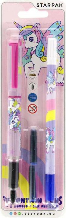 Produktbild Starpak Füllfederhalter mit 2 Ersatzminen und Tintenentferner Einhorn (1x)