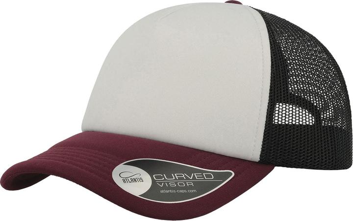 Weiss, Schwarz, Burgunderrot