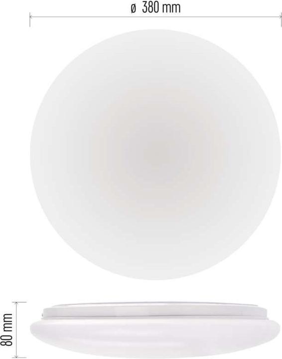 Actual product image Emos LED ceiling light FIONI, round, white 24W neutral white, IP44 (2400 lm)