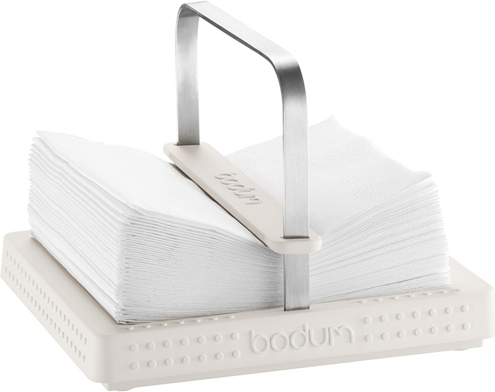 Bodum BISTRO napkin holder, 20 x 20 cm white (1 x, 20 x 20 cm)