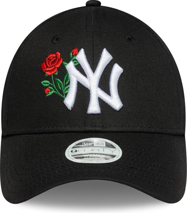 Produktbild New Era 9Forty Damen Cap - Roses New York Yankees Schwarz