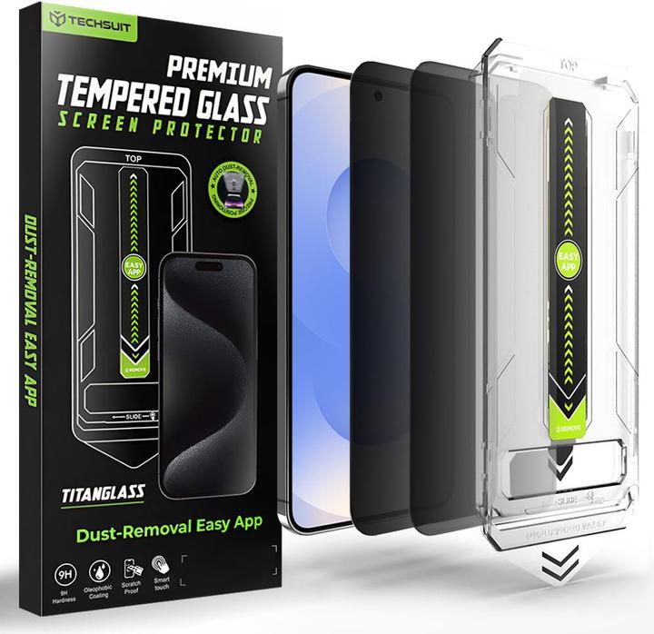 Produktbild Techsuit TitanGlass CrystalHD (2 pack) (2 Stk., Samsung Galaxy S24, Samsung Galaxy S25)