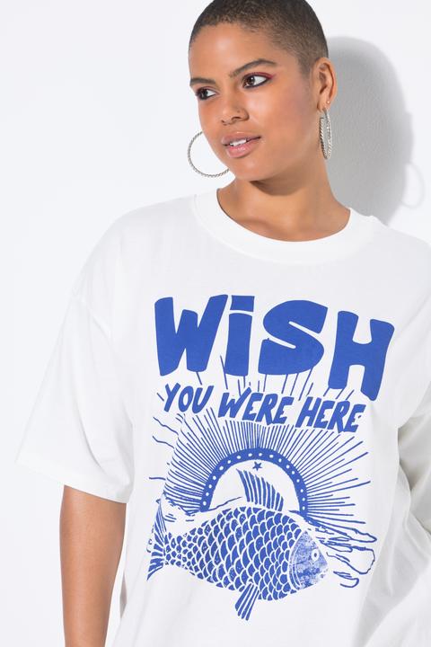 Immagine prodotto Studio Untold T-shirt dal taglio oversize con pesce e mezze maniche (58)