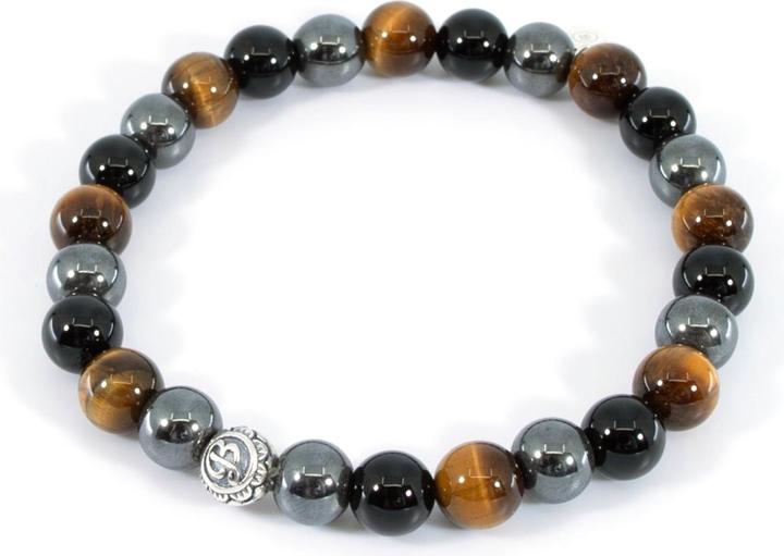 Immagine prodotto Balibay Preko (20.50 cm, Occhio di tigre, Onice, Ematite, Pietra preziosa, Oro 14 carati)