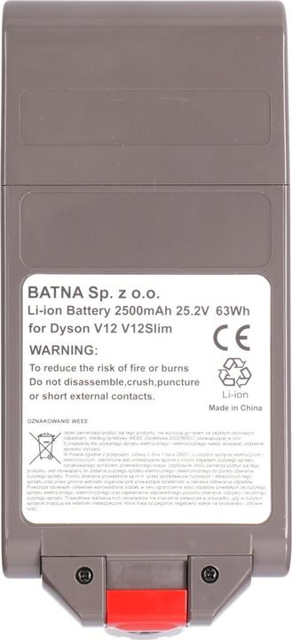 Actual product image Extralink Batterie Akkumulator für Dyson Staubsauger V12 25.2V 2500mAh