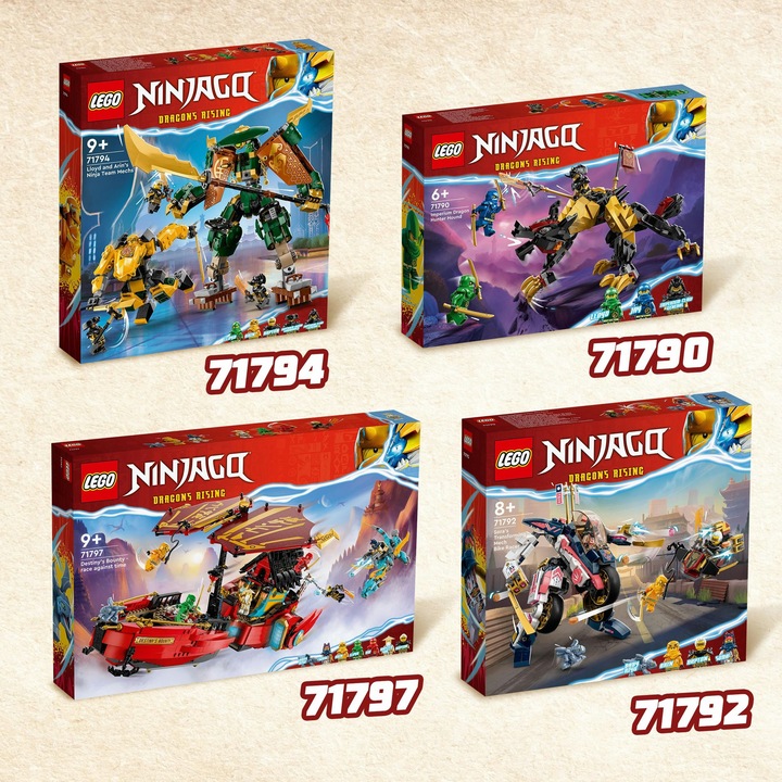 Actual product image LEGO Ninja glider in a race against time (71797, LEGO Ninjago)