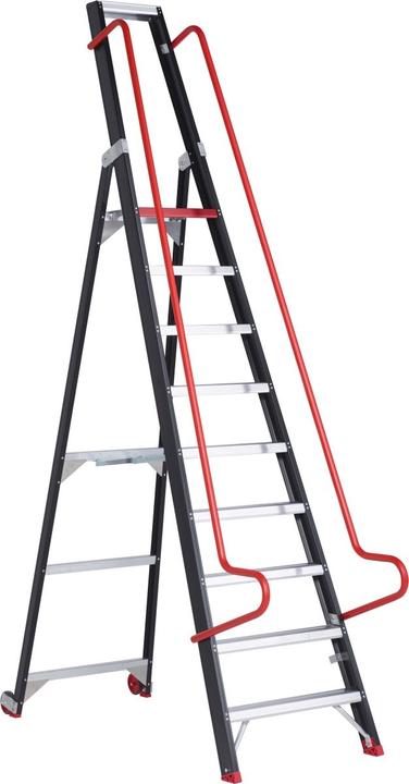 Image du produit kaiserkraft Échelle mobile de stockage et de rayonnage (Échelle à plate-forme, 40.70 cm)