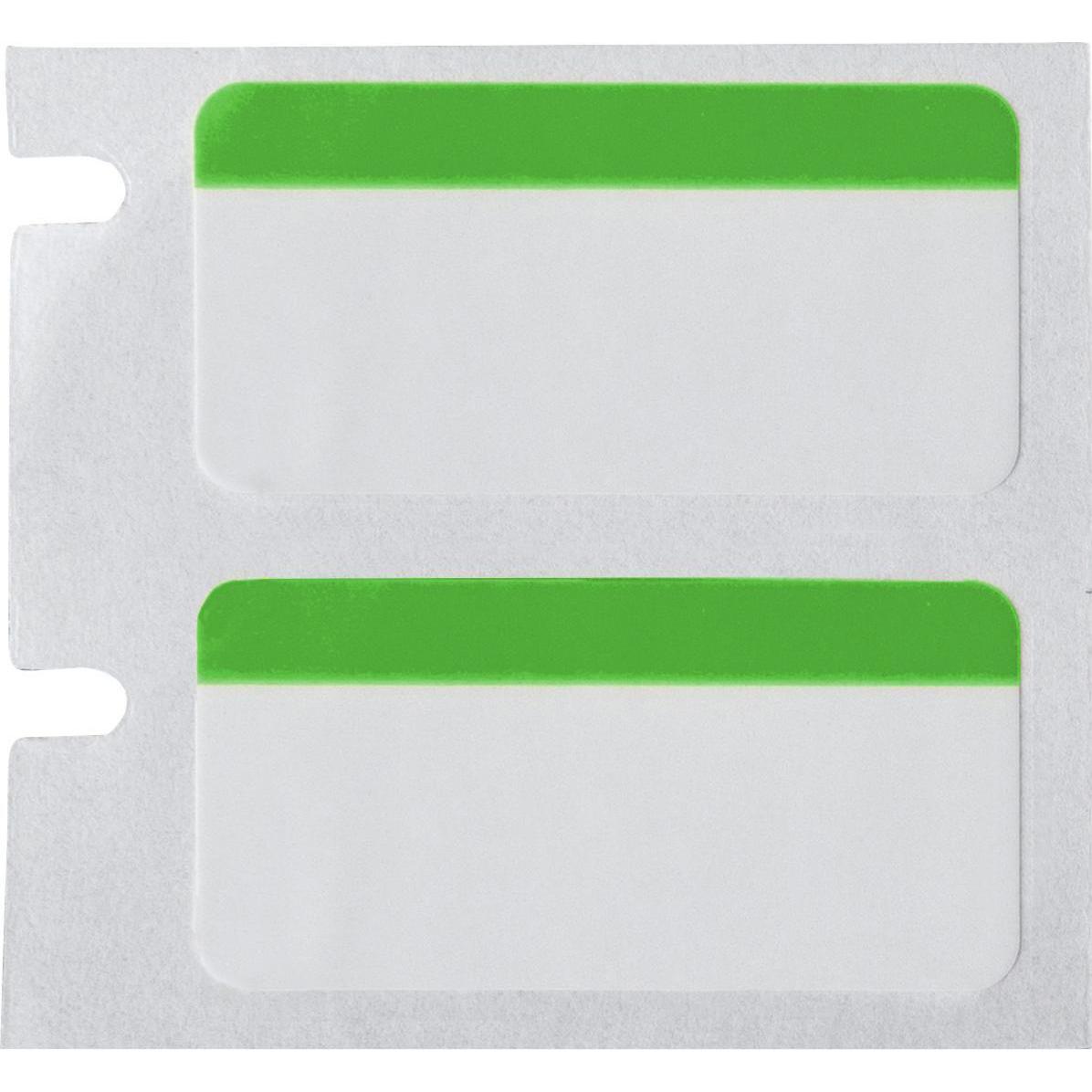 Brady, Etiketten, BPT-310-494-2.5-GN, Polyester, Weiss/Grün, glänzend, 25.40 x 12.70 mm, permanent (2500 E.)