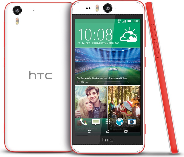 Produktbild HTC Desire EYE (16 GB, Coral Red, 5.20", Single SIM, 13 Mpx, 4G)