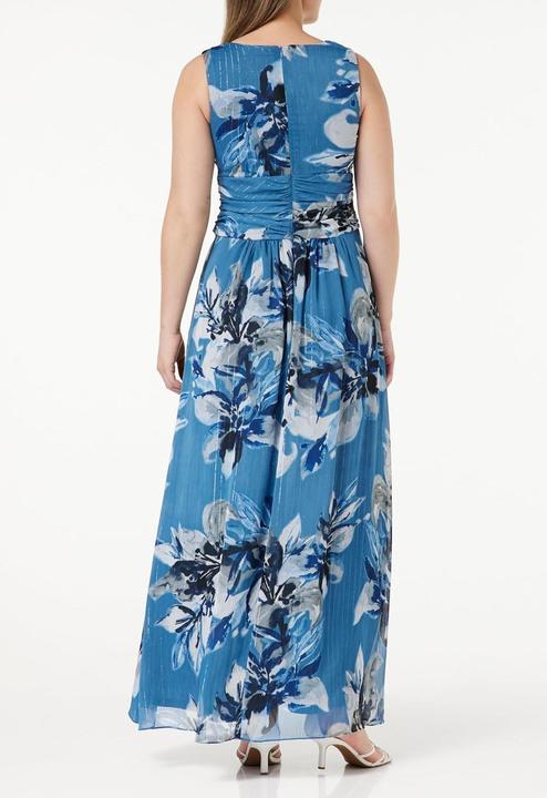 Image du produit Gina Bacconi Maxi-robe imprimée avec ruchés à la taille (36)