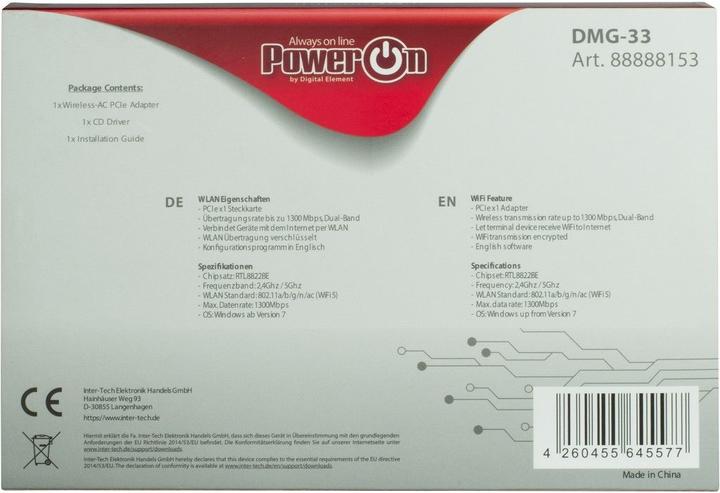 Produktbild Intertech Inter-Tech DMG-33 Eingebaut (Mini PCI Express)
