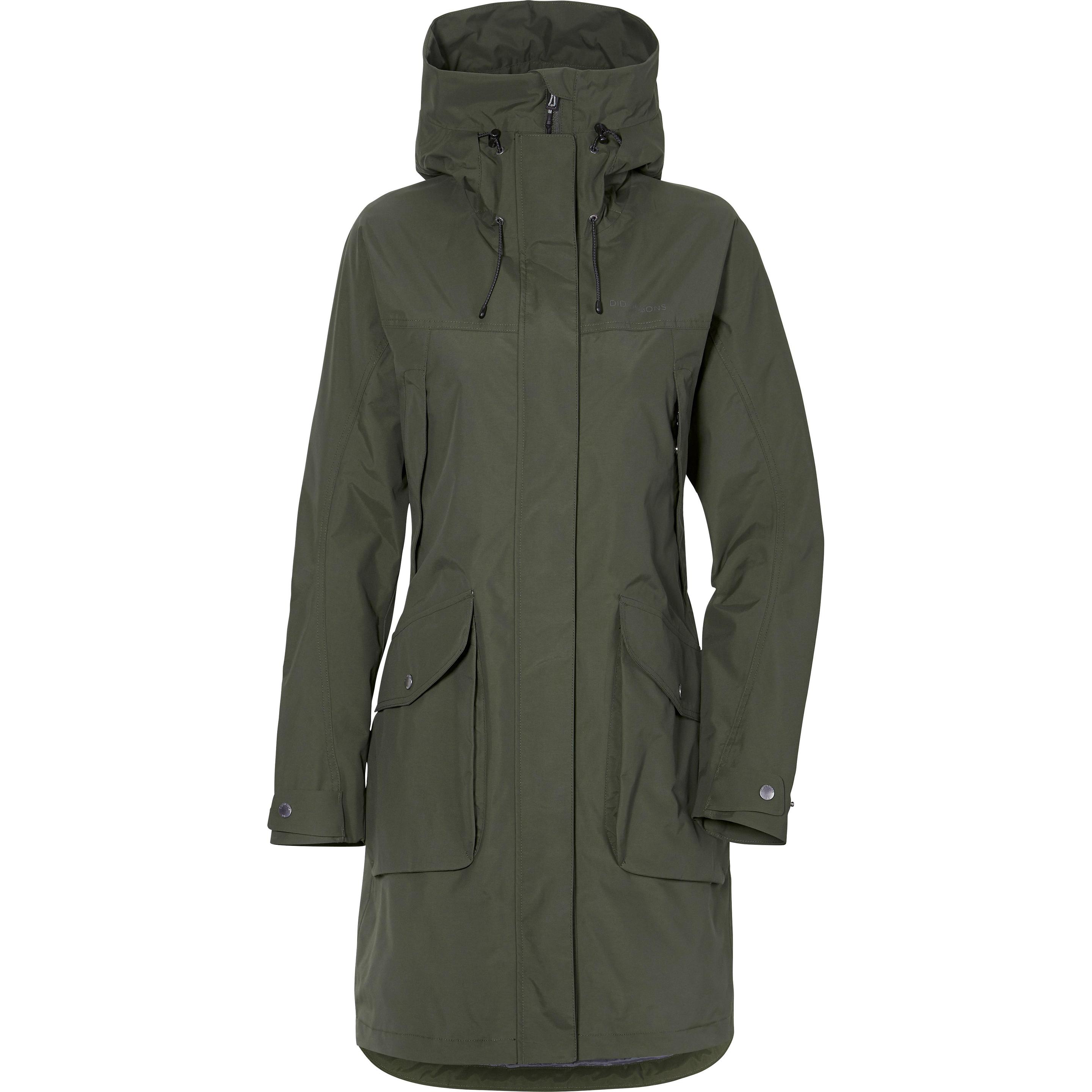 Didriksons, Damen, Jacke, Women's Thelma Parka 10 (38), Grün, 38