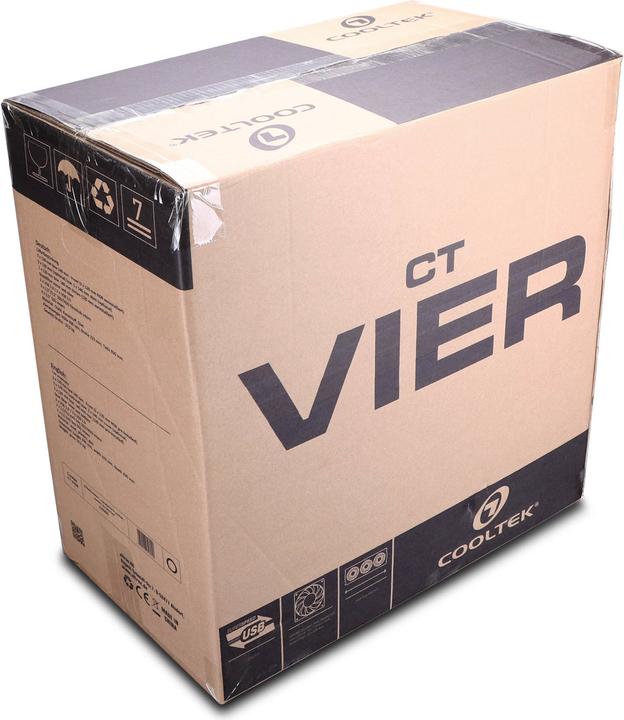 Produktbild Cooltek Geh Vier Midi Tower RGB Schwarz ATX/M-ATX/ITX - Midi/Minitower - ATX (ATX, Mini-ATX, ITX)