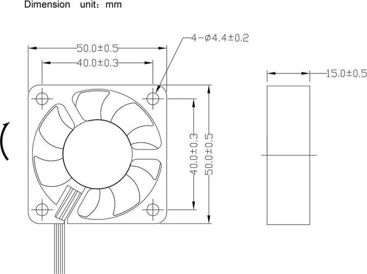 Actual product image Tru Components TC-MX5015-12V0.05A Axiallüfter 12 V/DC 19.2 m³/h (L x B x H) 50 x (50 mm, 1x)