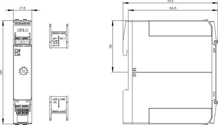 Actual product image Siemens Time Relay ON-delay 1x CO, Screw