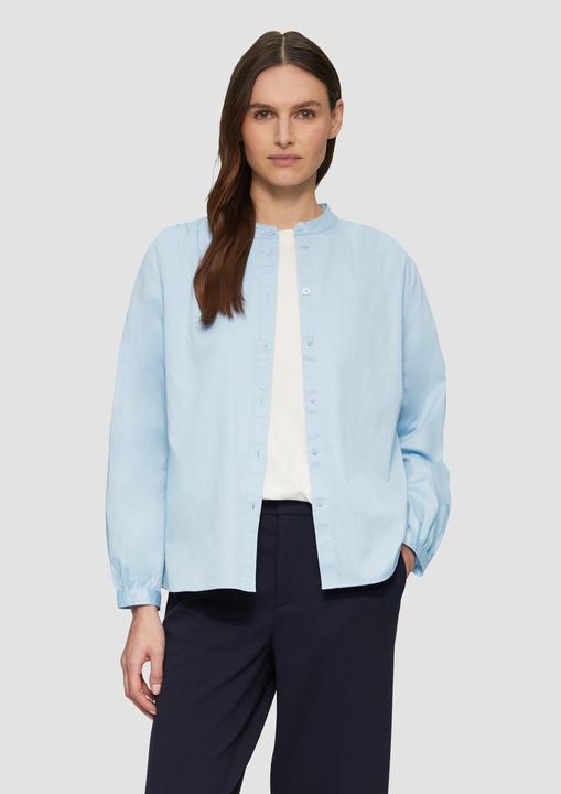 Produktbild S.Oliver Bluse Satinbluse mit Raffungen (40)