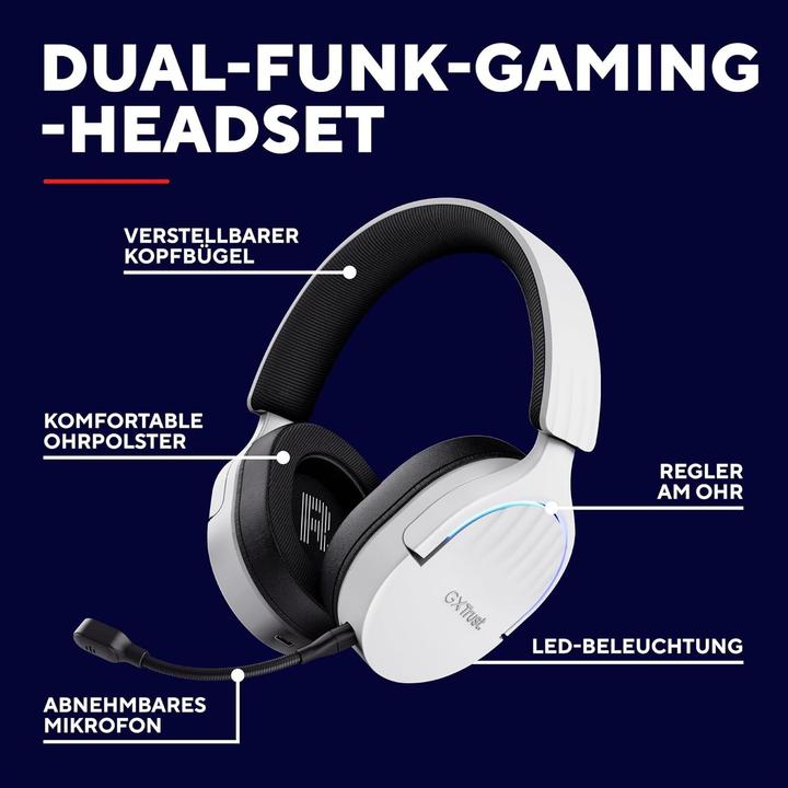 Actual product image Trust Gxt491w Fayzo Wireless Headset (Cable, Wireless)