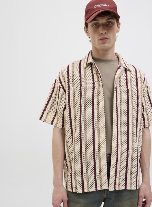 Actual product image Jack & Jones Jorbellagio Crochet Shirt Ss Sn (XL)