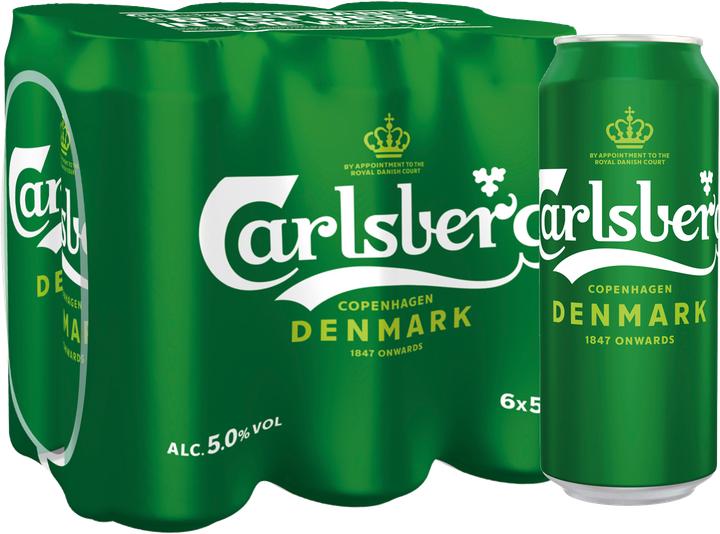 Produktbild Carlsberg Bier (6 x 50 cl)