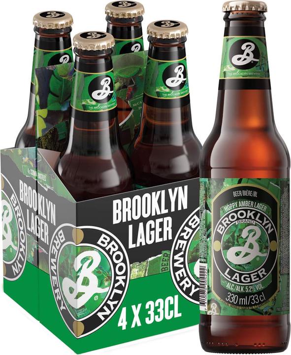 Image du produit Brooklyn Bière Lager (4 x 33 cl)