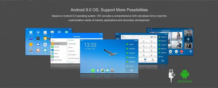 Image du produit Fanvil Tischtelefon V67 Schwarz