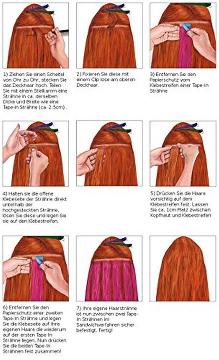 Immagine prodotto Hair2heart Remy Tape-In Extensions Skin Weft (22 Bionda dorata, 50 cm)
