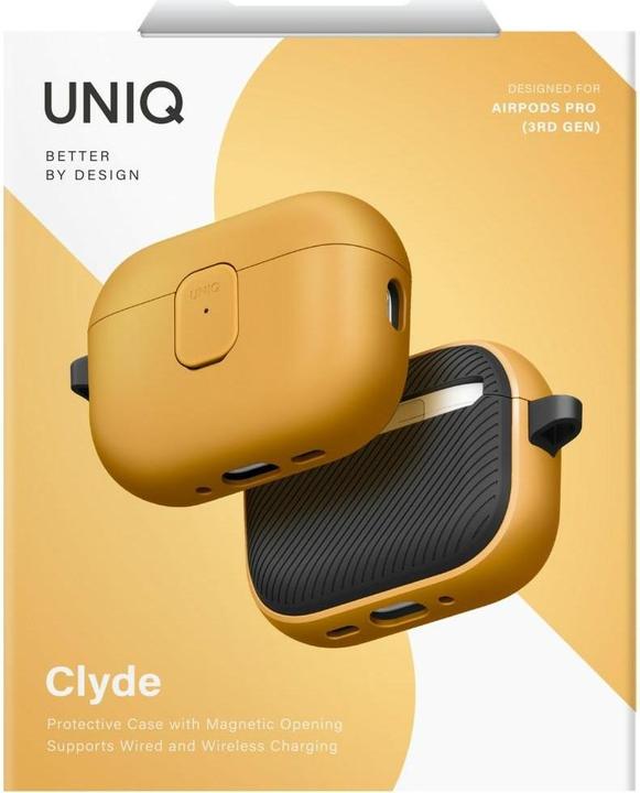 Image du produit Uniq Case Clyde for AirPods Pro 3 gen yellow-grey (Manchon pour casque d'écoute)
