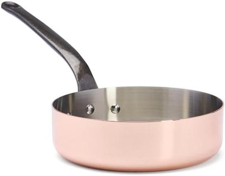 Produktbild de Buyer Inocuivre Sauteuse mit Gusseisengriff (Bratpfanne, Edelstahl, Kupfer, 20 x 18 cm)