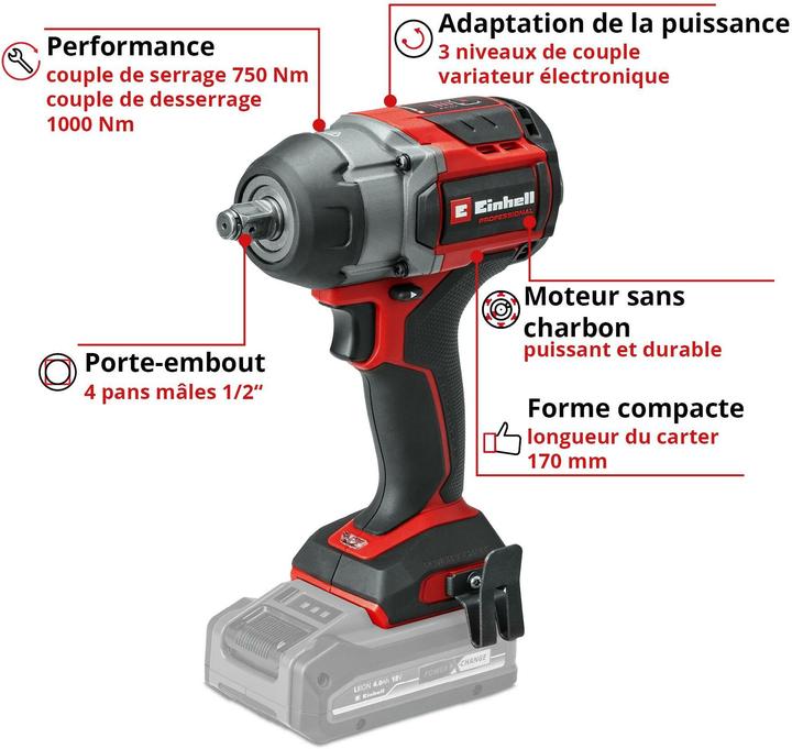 Produktbild Einhell Professional TP-CW 18/750-C Li BL - Solo