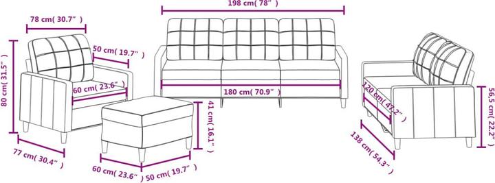 Actual product image vidaXL Fay (Upholstery set)