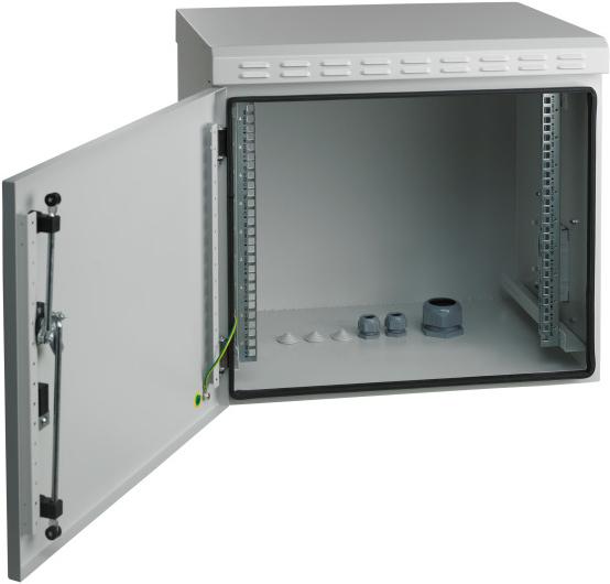 Produktbild EFB Elektronik EFB Wandgehäuse 16HE IP55, Tiefe 450 mm, RAL7035 (16 HE, 19 Zoll Rack)