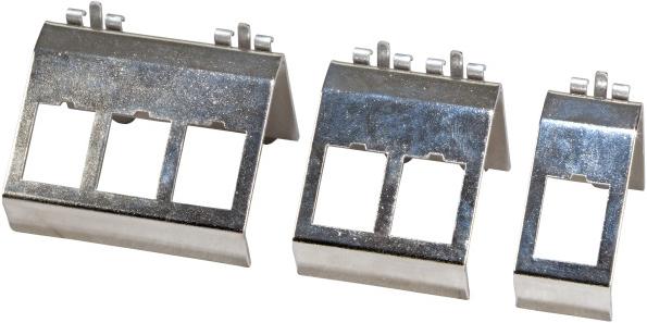 Actual product image EFB Elektronik EFB Keystone module holder for top hat,stainless steel,f. 1xKeystone (Keystone module holder)