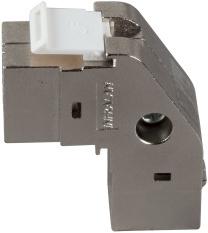 Actual product image EFB Elektronik Keystone flush mount adapter RJ45 STP, Cat.6A, 90° angled (Keystone module)