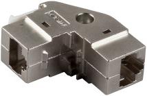 Actual product image EFB Elektronik Keystone flush mount adapter RJ45 STP, Cat.6A, 90° angled (Keystone module)