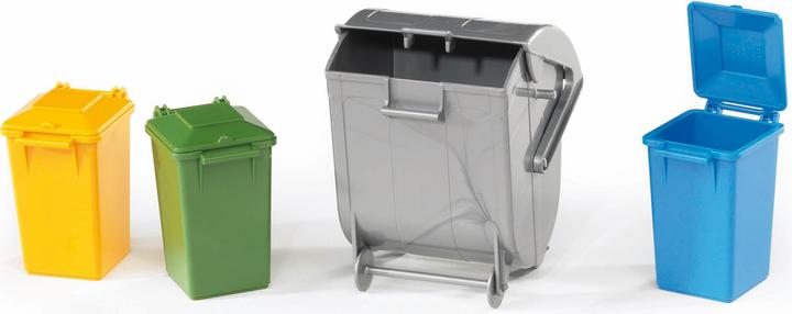 Actual product image Bruder Garbage can set