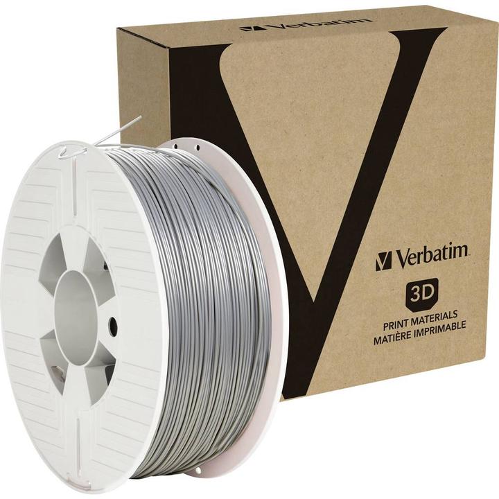 Actual product image Verbatim Filament (PLA, 1.75 mm, 1000 g, Silver)