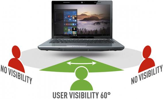 Actual product image Mobilis Privacy Filter 35,60cm (14") / 14.1" W (16:9) Dim : 310x174 mm (14", 16 : 9)